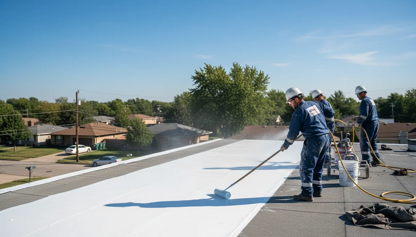 Commercial roof coating in Wakarusa, IN near me